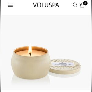 Voluspa Coconut Papaya Mini Tin Candle